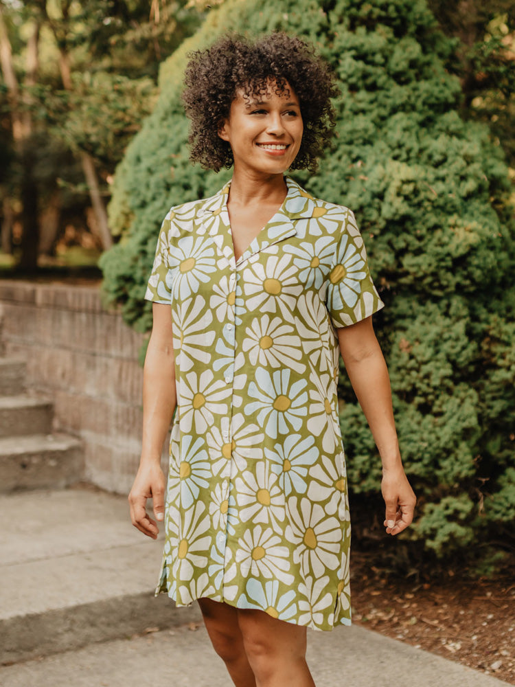 Camp Dress Pear Flowers - Fair Trade Dresses | Mata Traders Camp Dress Pear Flowers - Fair Trade Dresses | Mata Traders
