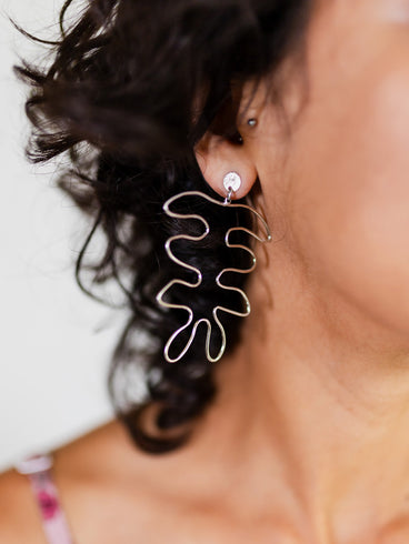 Matisse Wire Earrings - Silver
