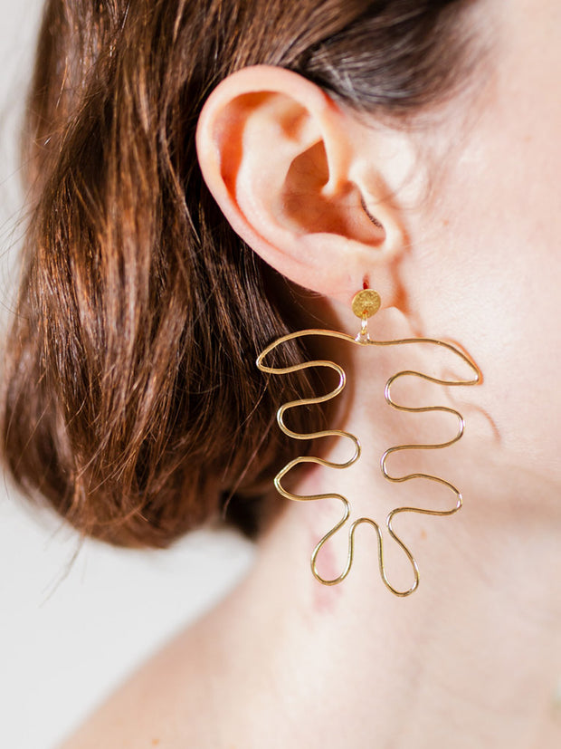 Matisse Wire Earrings - Gold