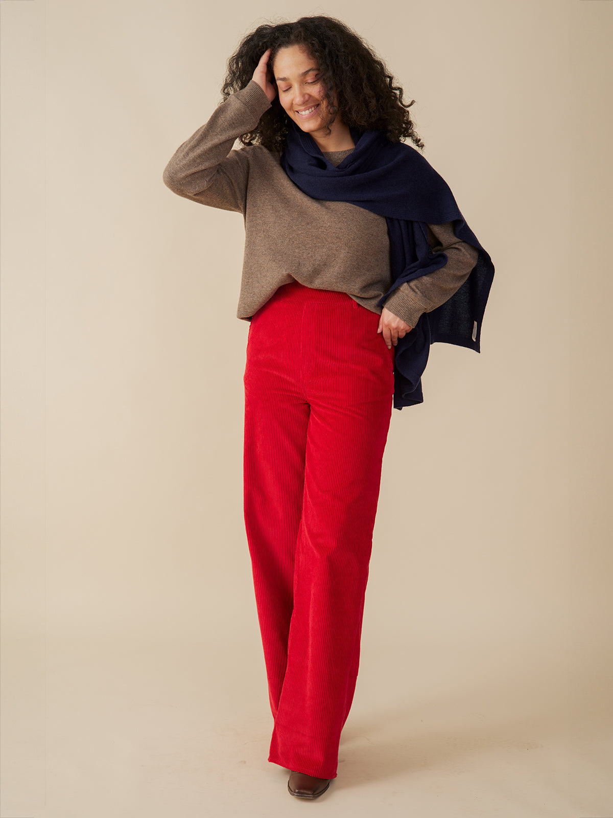 Lucy Corduroy Pant Red | Fair Trade | Mata Traders