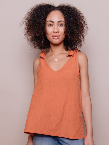 Two Way Tank - Amber Linen