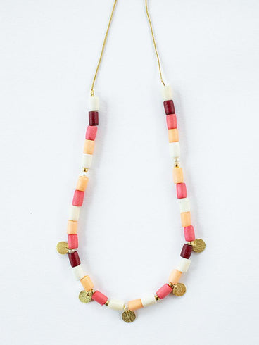 Emily Necklace - Coral