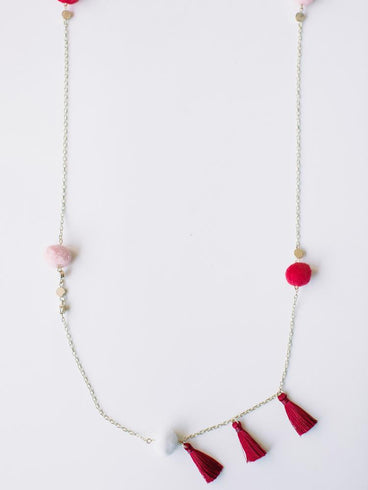 Fete Necklace - Red
