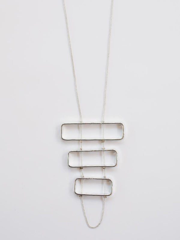 Triptych Necklace - Silver