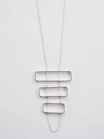 Triptych Necklace - Silver