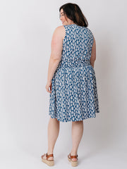 Asheville Plus Size Dress - Mod Reef Blue