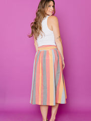 Laci Skirt - Solstice Stripe