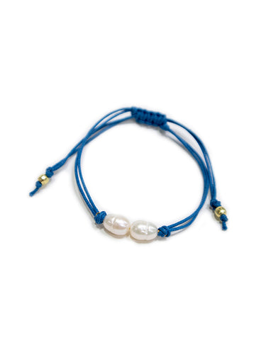 Devin Corded Bracelet - Blue