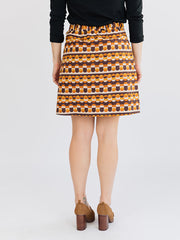 Val Mini Skirt - Circle Stripe Desert