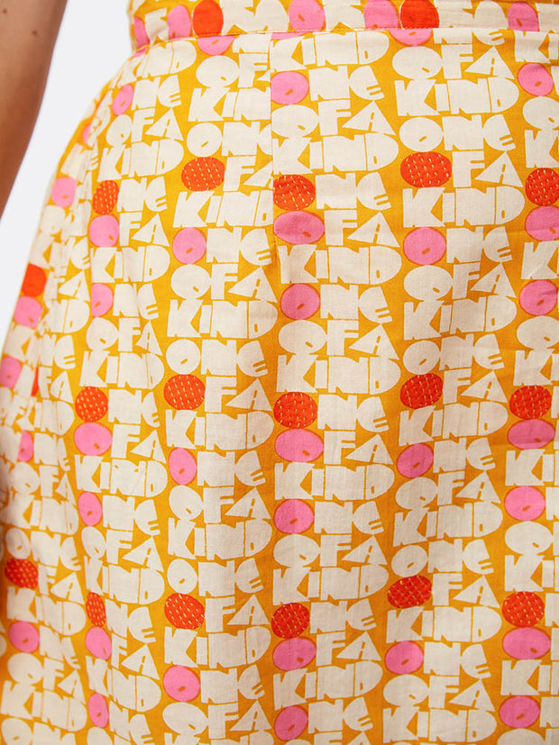 Val Mini Skirt - OOAK Turmeric