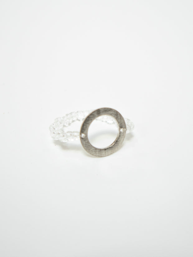 All Around Beaded Ring - Clear