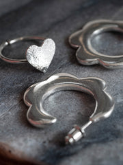 Petite Heart Ring - Silver