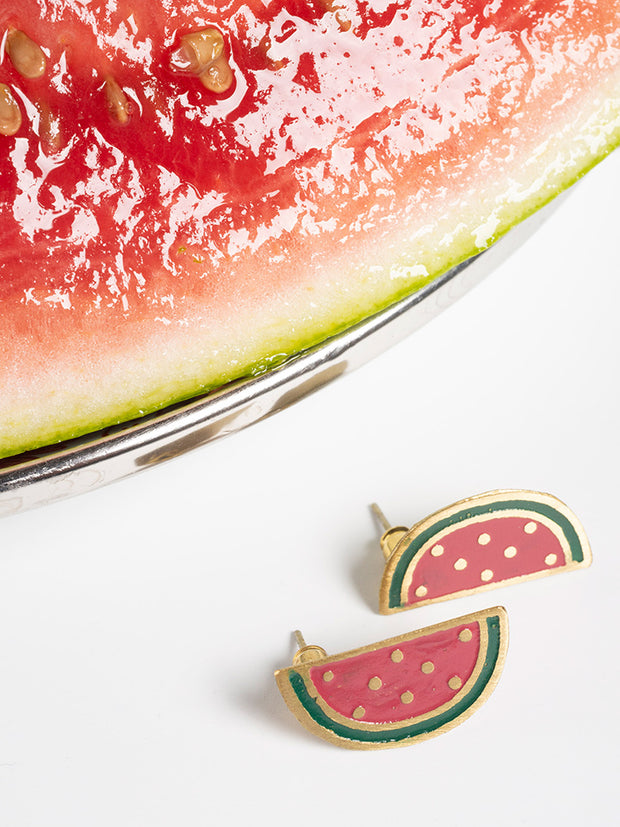 One in a Melon Studs - Gold