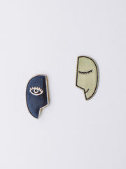 Of Two Minds Studs - Gold