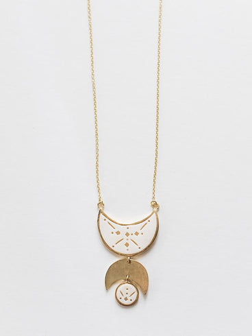 Moon Child Necklace - White