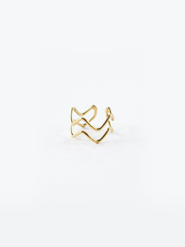 Squiggle Ring - Gold