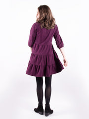 Bellini Long Sleeve Dress Diamond Vine Dark Purple