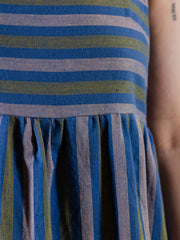 Ivy Midi Dress - Lavender Stripe