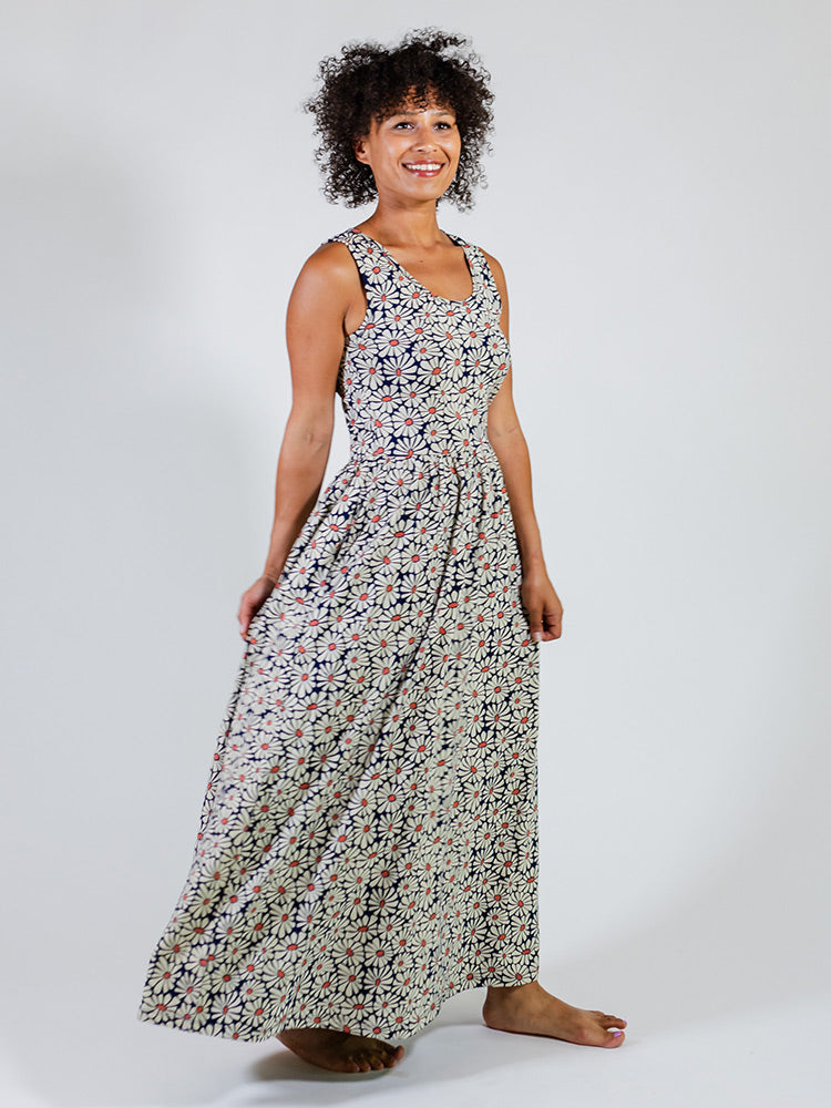 mata traders maxi dress Maxi Wrap Dress Pink Floral - Fair Trade Dresses