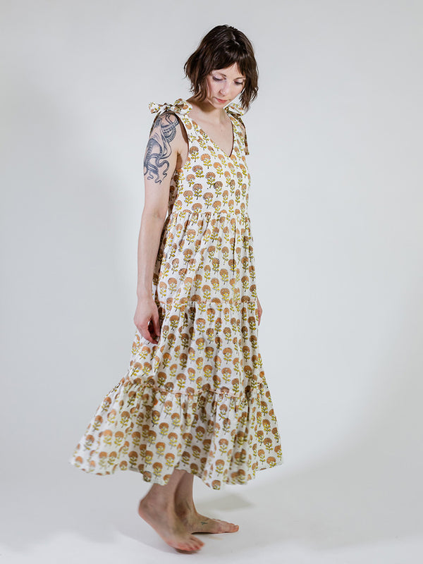 Lorelei Tiered Dress - Marigold