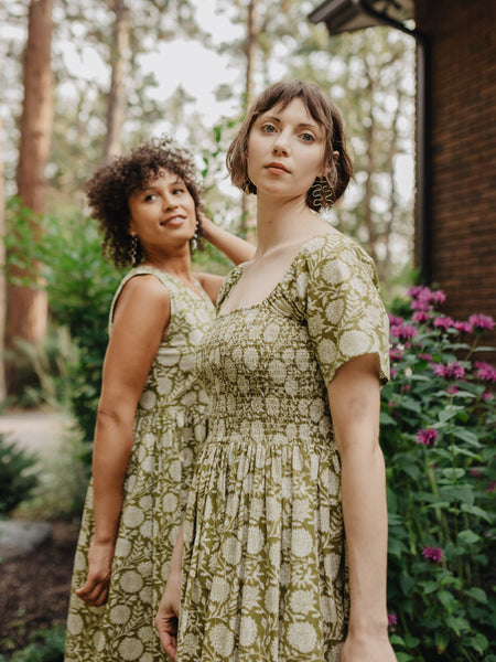 ワンピース Triacetate Floral Embroidery Dress Triacetate Floral Embroidery Dress