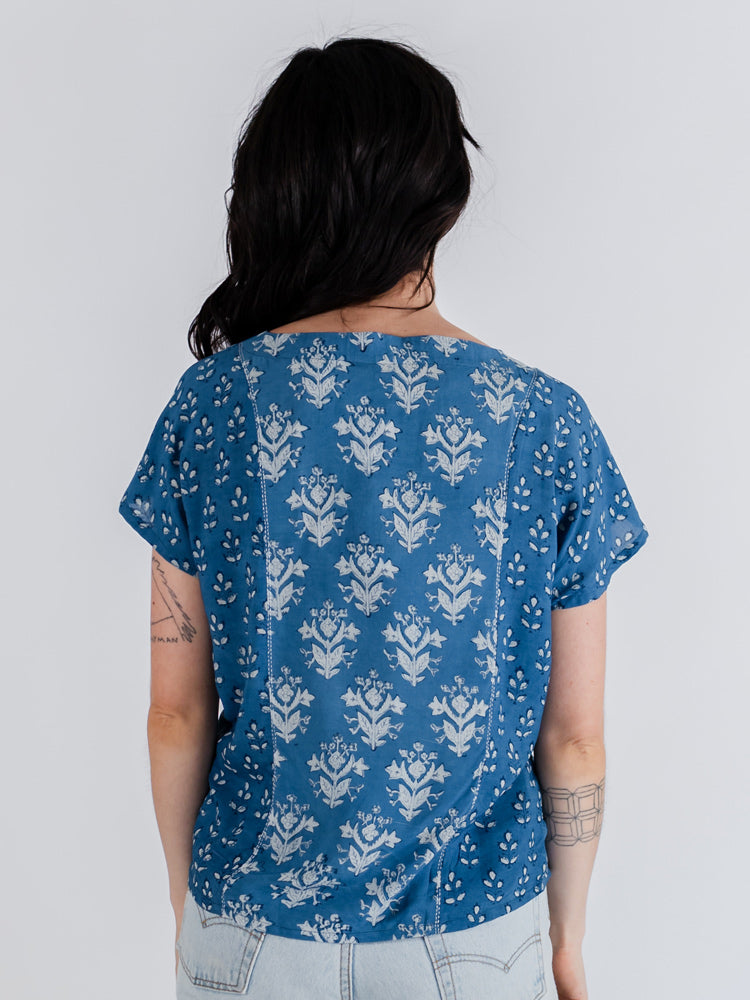 Cara Top Indigo Mix - Fair Trade Clothing | Mata Traders