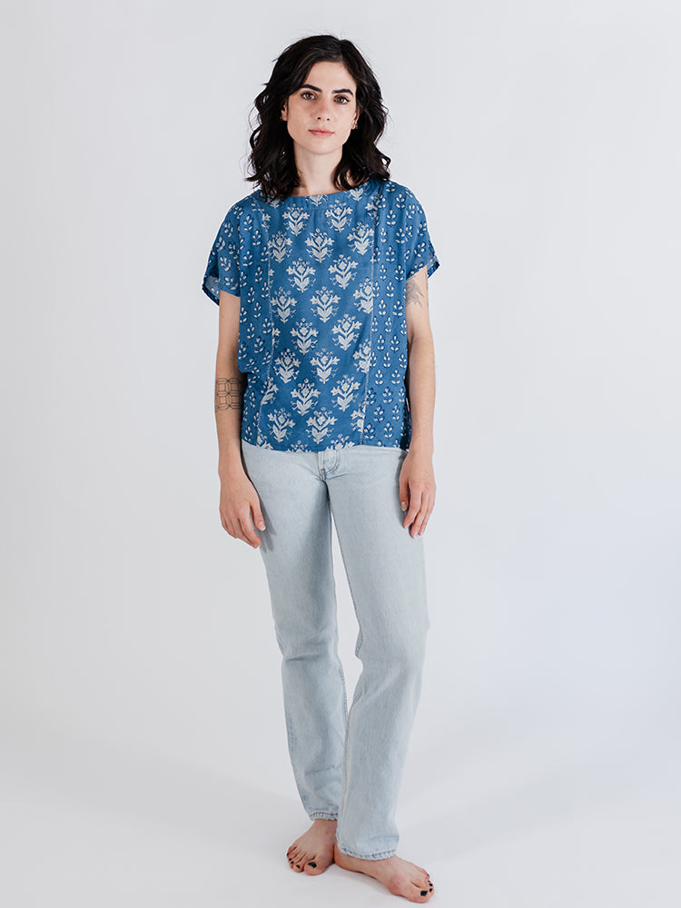 Cara Top Indigo Mix - Fair Trade Clothing | Mata Traders