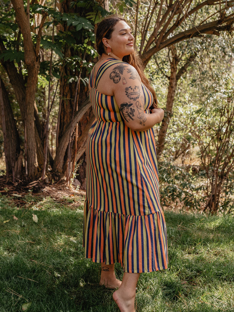plus size striped linen dress Linen Tunic Dress "Tia", Tunic Plus Size