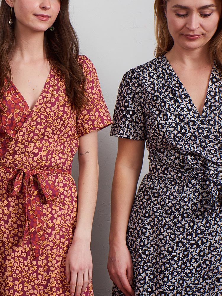 100 cotton wrap dress Organic Cotton Wrap Dress