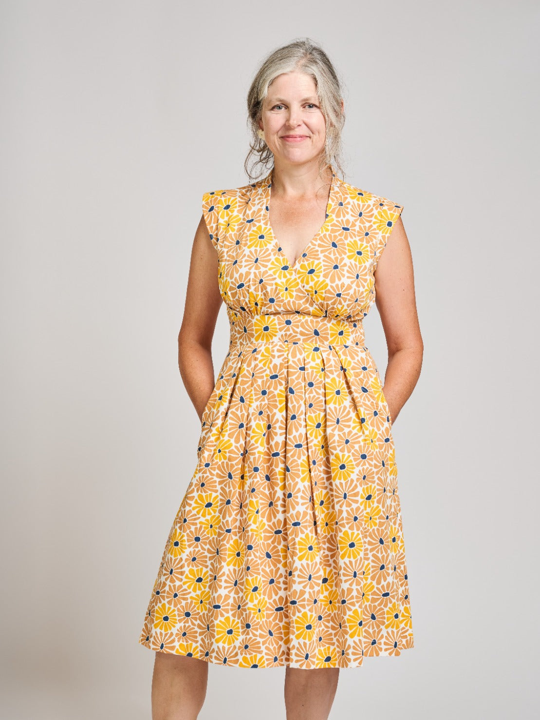 Lucille Dress Sunny Floral - Fair Trade Dresses | Mata Traders