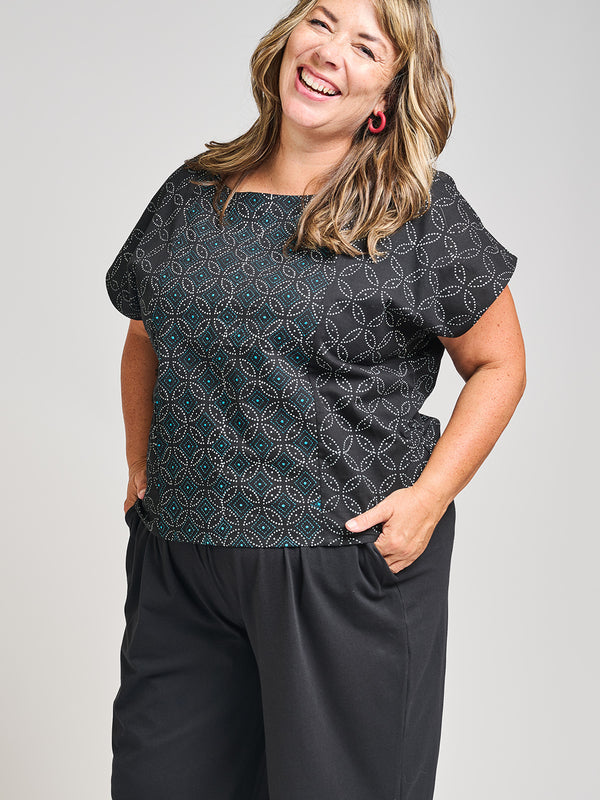 Cara Plus Size Top - Ikigai Black