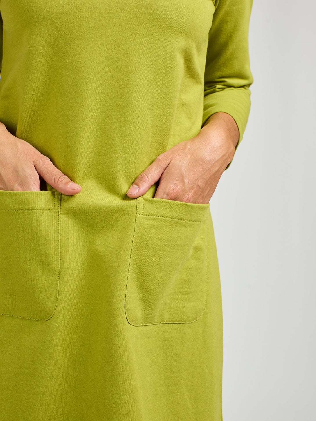 Sylvan Shift Dress Loop Knit Moss - Fair Trade Dresses Sylvan Shift Dress Loop Knit Moss - Fair Trade Dresses