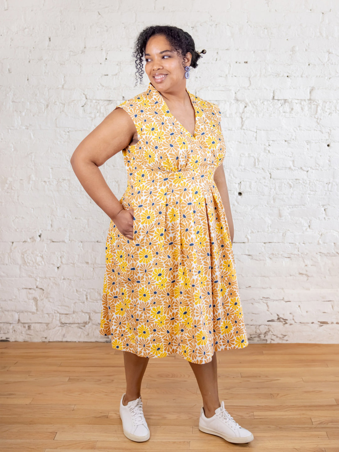 Lucille Plus Size Dress Sunny Floral - Fair Trade Dresses | Mata Traders Sunny Floral / 1X Lucille Plus Size Dress Sunny Floral - Fair Trade Dresses | Mata Traders Sunny Floral / 1X