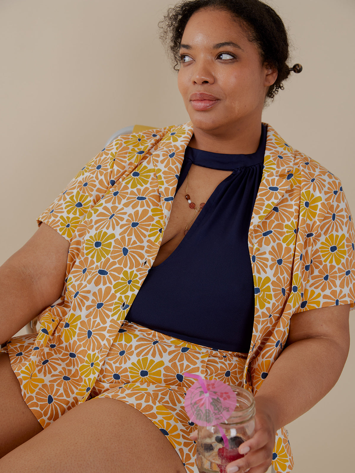 Camp Plus Size Shirt Sunny Floral - Fair Trade Dresses | Mata Traders