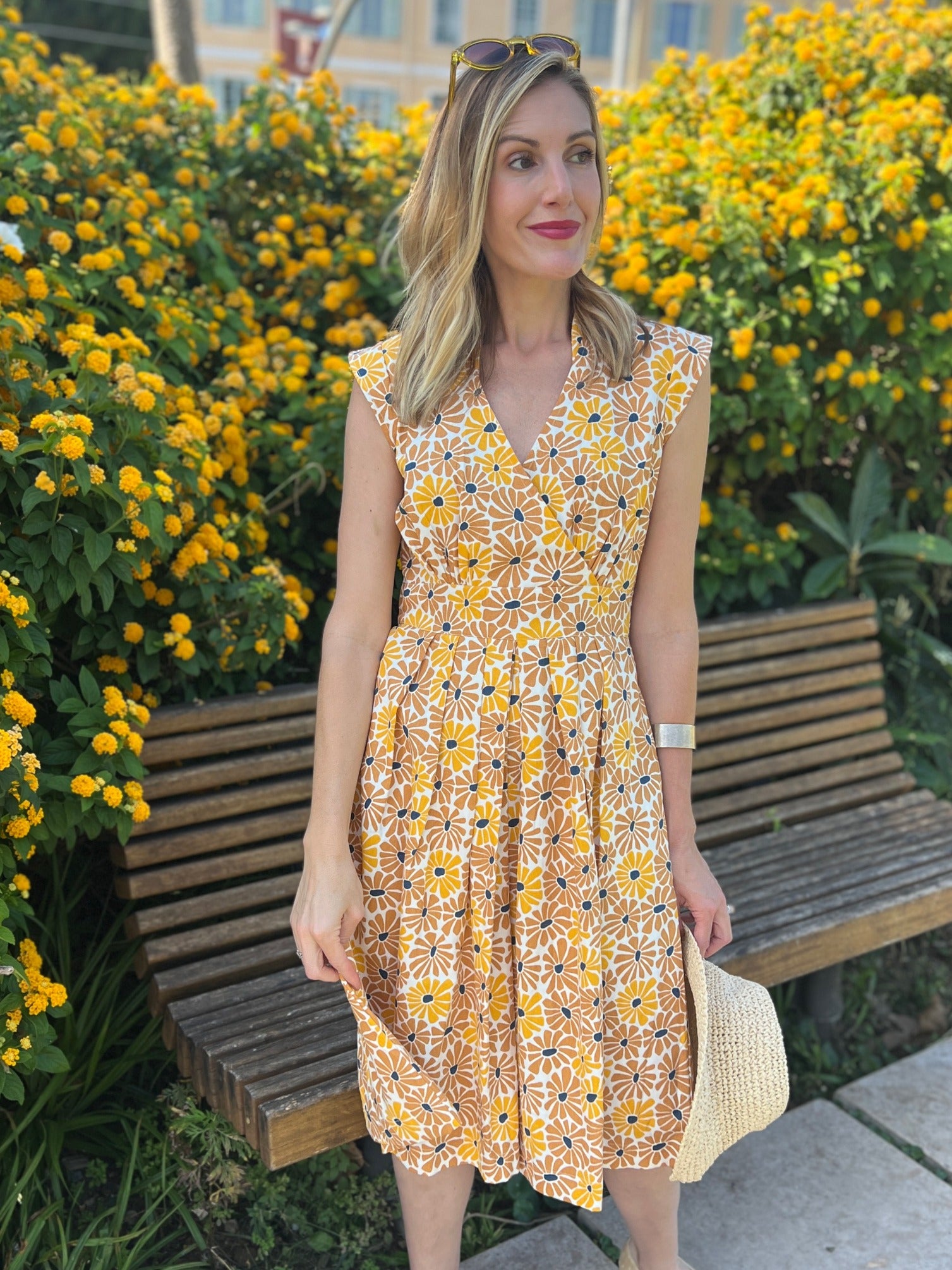 Lucille Dress Sunny Floral - Fair Trade Dresses | Mata Traders