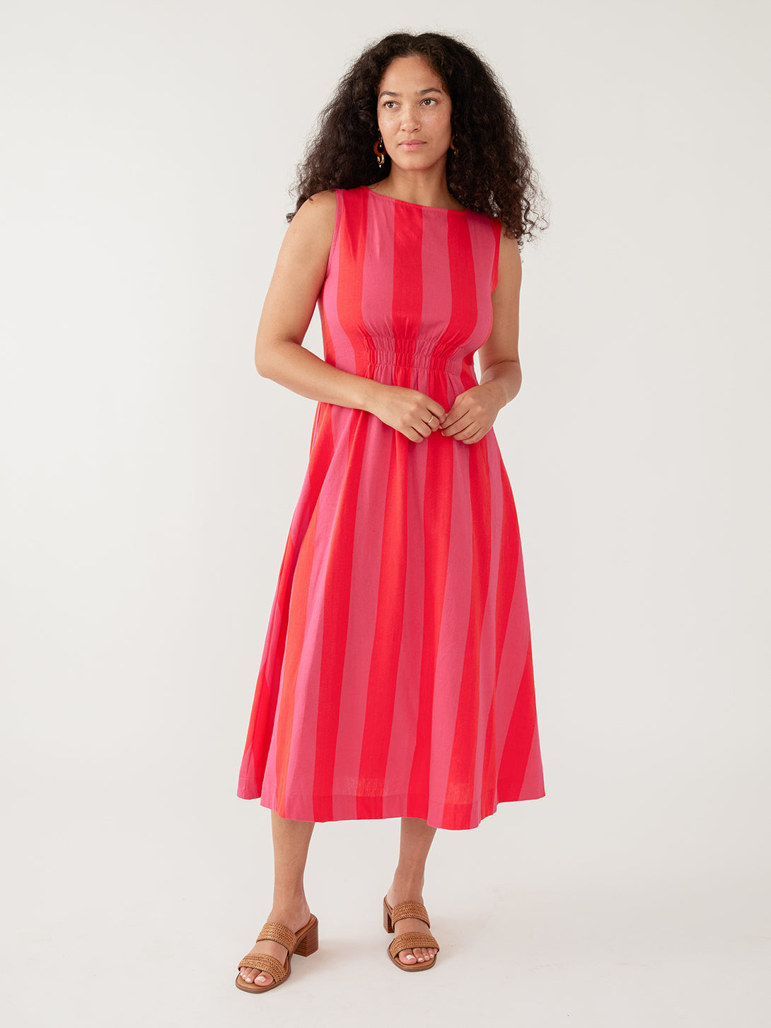 cotton summer dresses sleeveless Summer Cotton Dress Casual Loose Tunics Sundress Sleeveless Shirt Robes MAXI Dresses Customized Dress Plus Size Clothes Linen