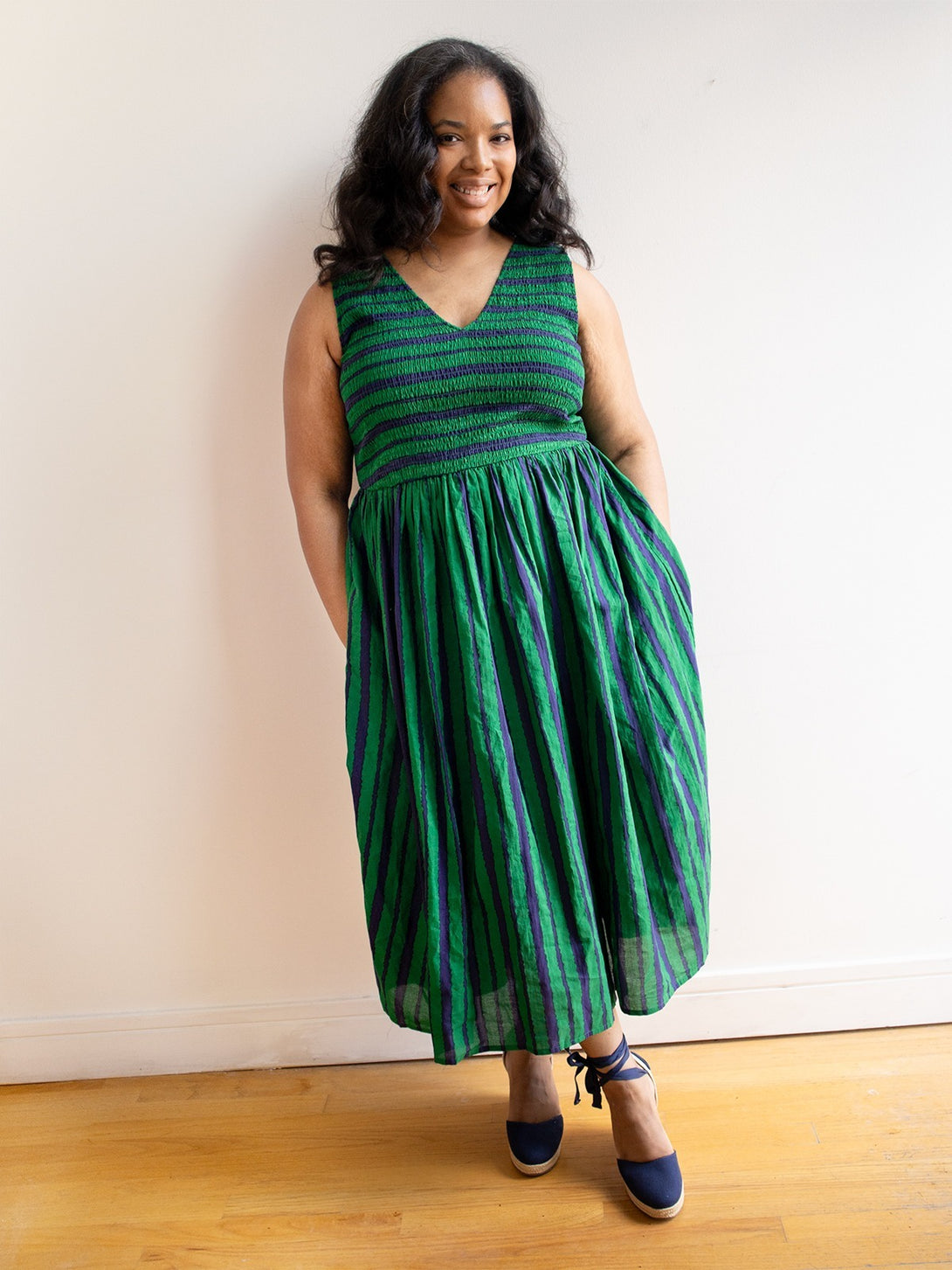 green black striped dress Green and Black Striped Witch Dress