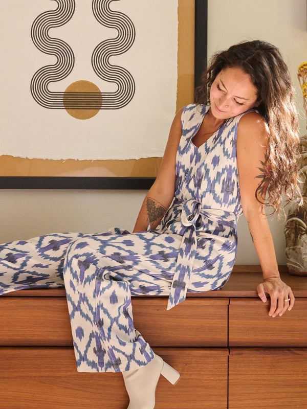 Jana Jumpsuit - Seashore Ikat