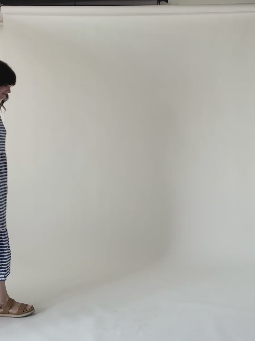 Opal Blue Cobalt maxi dress by Mata Traders Model Fit Video 