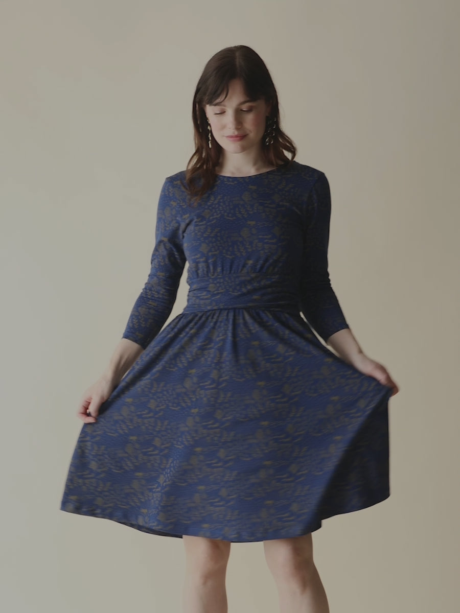 Novela Dress - Cobalt Foxes