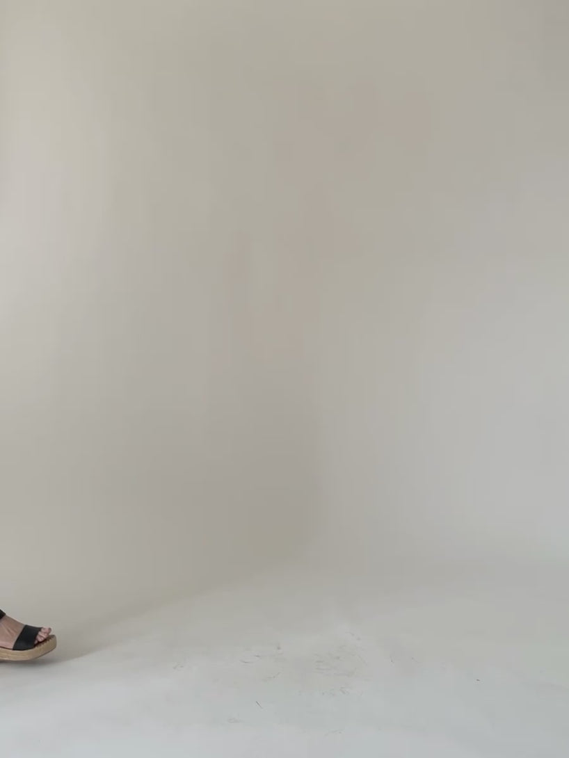 Emily Dress on Model Video Fit in Blue Indigo Goose Print - Mata Traders Natural Fiber Clothing 