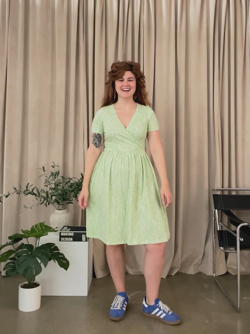 Izzy Fit and Flare Jersey Cotton Dress Model Fit Video - Mata Traders Fair Trade Dresses 