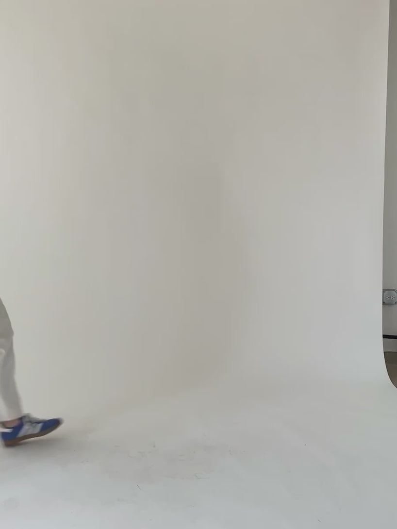 Ruched Top model fit video  Cerulean Slub - Mata Traders Ethical Fashion