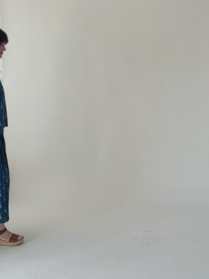 Indigo Goose print tank top model fit video - Mata Traders Fair Trade Women's Fashion 