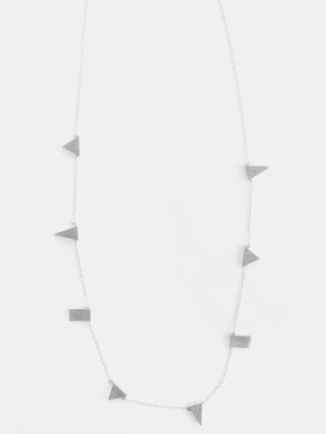 Simple Shapes Necklace - Silver