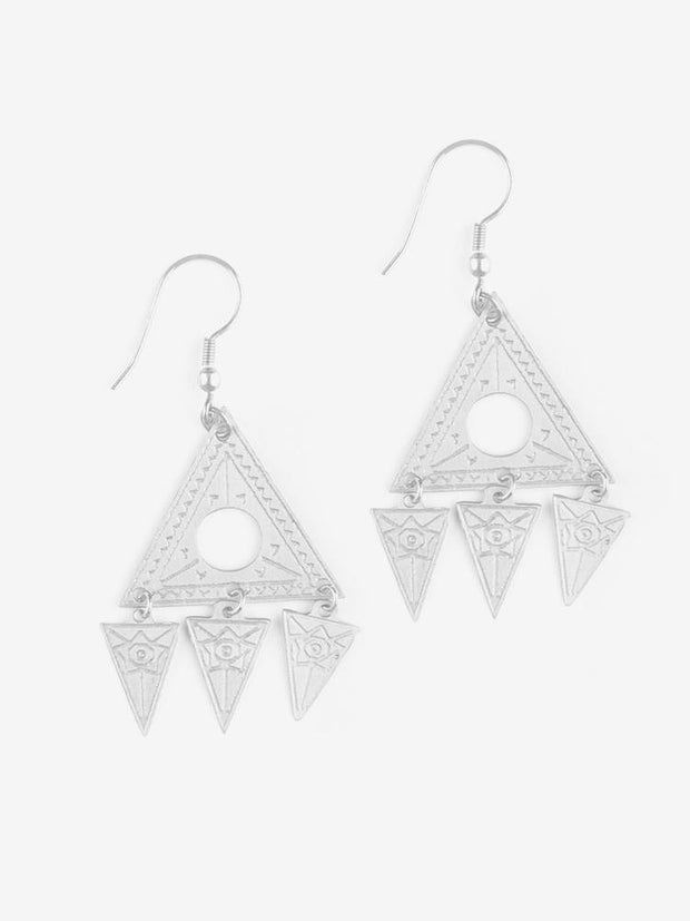 Cosmos Earrings Silver