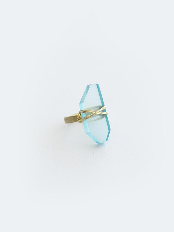 Cut Gem Ring - Turquoise