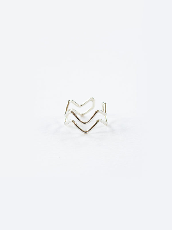 Squiggle Ring - Silver