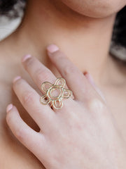 Wire Flower Ring