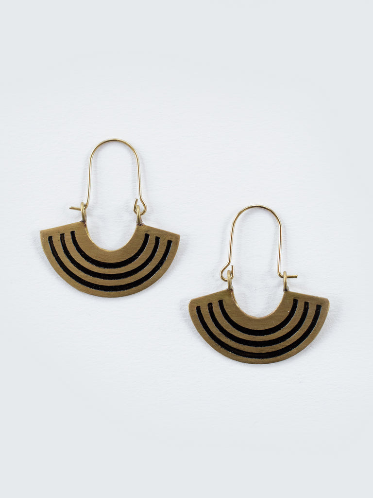 Petite Enamel Huggie Hoops